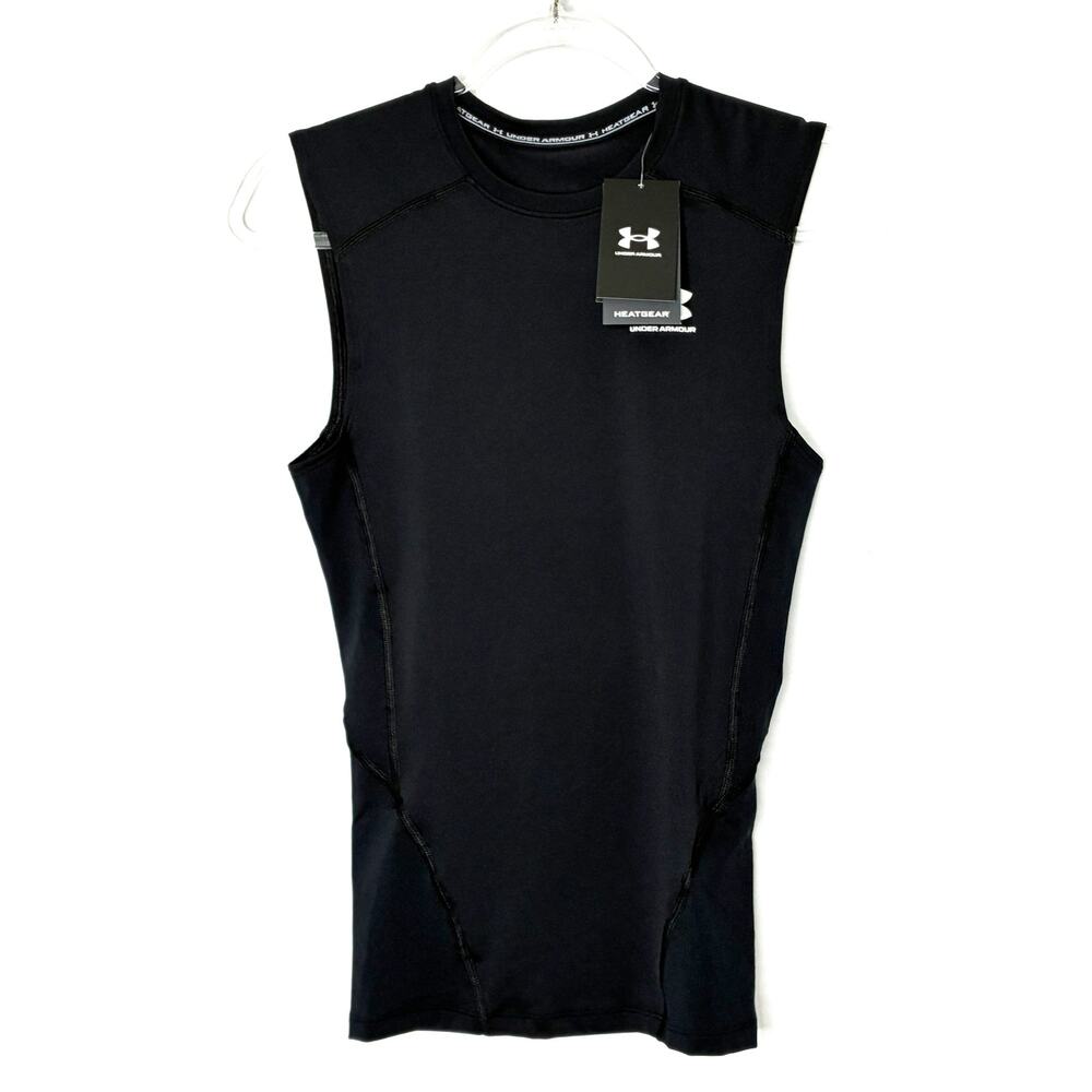 Under Armour Black Compression HeatGear Tank Top NWT Mens Small
